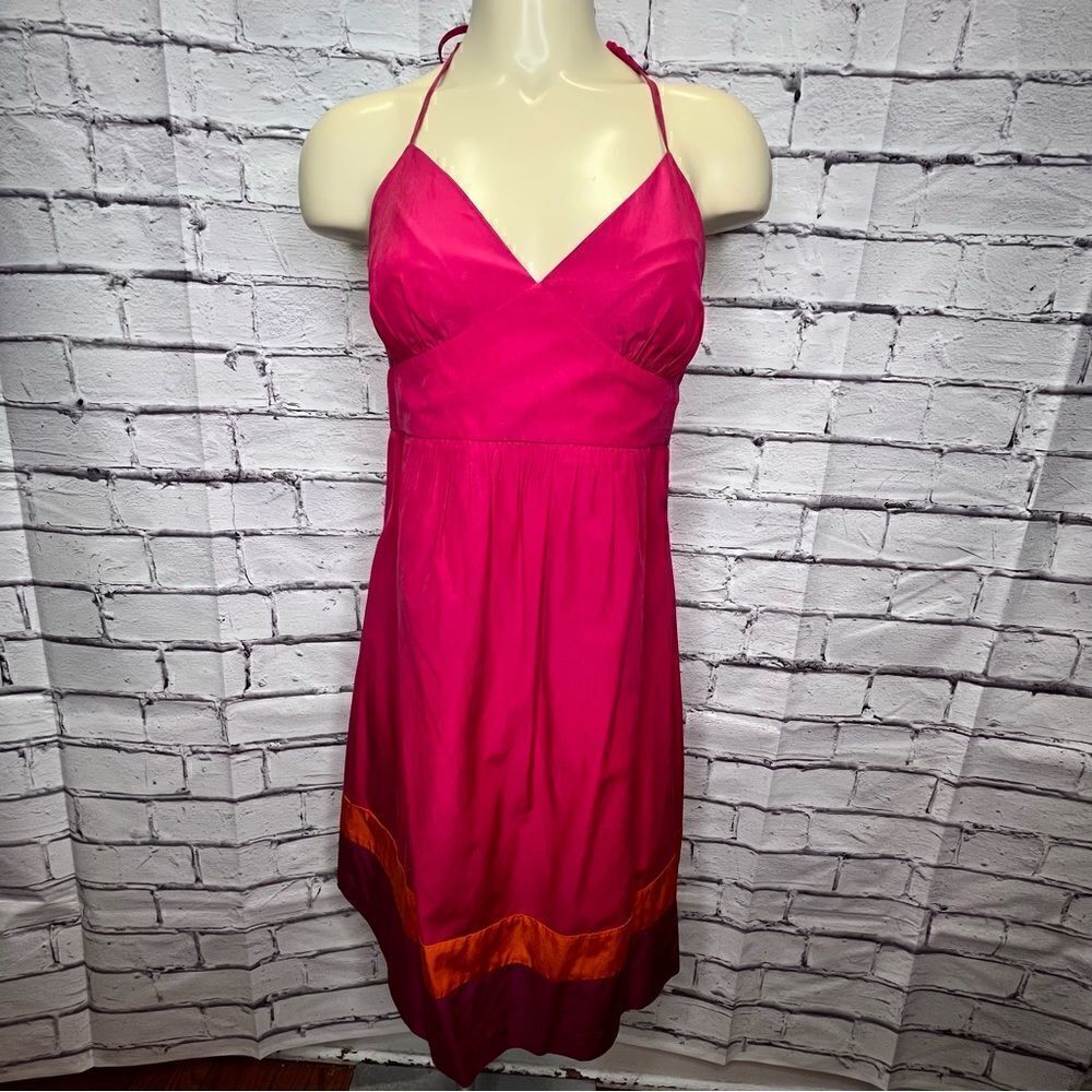 Trina Turk Silk Triangle Halter Dress size 6
